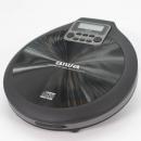 Aiwa PCD-810BK tragbarer CD/CD-R/MP3 Spieler, Grau Schwarz, mit Earphones und Tasche, ESP
