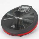 Aiwa PCD-810RD ROT Schwarz tragbarer CD/CD-R/MP3 Spieler, mit Earphones und Tasche, ESP