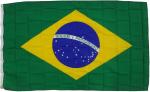 XXL Flagge Brasilien 250 x 150 cm Fahne mit 3 Ösen 100g/m² Stoffgewicht Hissflagge