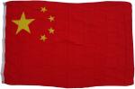 Flagge China 90 x 150 cm Fahne mit 2 Ösen 100g/m² Stoffgewicht Hissflagge zum Hissen