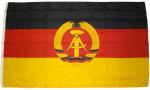 XXL Flagge DDR 250 x 150 cm mit 3 Messingösen 100 g/m² Fahne Sturmfahne Sturmflagge