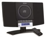 Denver MC-5220 schwarz Stand CD Player mit FM Radio, Uhr mit Weckfunktion und Fernbedienung