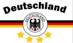 Flagge Deutschland  WEISS 4 STERNE 90 x 150