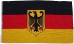 XXL Flagge Deutschland mit Adler 250 x 150 cm Fahne mit 3 Ösen 100g/m² Stoffgewicht