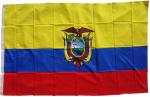 XXL Flagge Ecuador 250 x 150 cm Fahne mit 3 Ösen 100g/m² Stoffgewicht Hissflagge Hiss