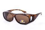 Figuretta Sonnenbrille Überbrille in Leoparden Optik aus der TV Werbung Brille UV
