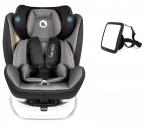 T4C Set lionelo Bastiaan Auto Kindersitz Grau White Base + Wumbi Rücksitzspiegel Baby Eltern KFZ Zubehör