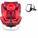 T4C Set lionelo Bastiaan Auto Kindersitz Rot + Wumbi Rücksitzspiegel Baby Eltern KFZ Zubehör