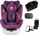 T4C Set lionelo Bastiaan Auto Kindersitz Purple + Wumbi Komplettset in Pink Baby Eltern KFZ Zubehör
