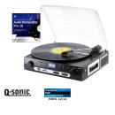 Q-Sonic Schallplatten- und MC-Spieler / Digitalisierer mit Software
