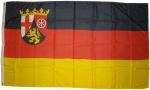 Flagge Rheinland-Pfalz 90 x 150 cm Fahne mit 2 Ösen 100g/m² Stoffgewicht Hissflagge