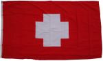 Flagge Schweiz 90 x 150 cm Fahne mit 2 Ösen 100g/m² Stoffgewicht Hissflagge für Mast
