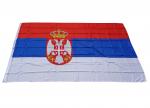 XXL Flagge Serbien 250 x 150 cm mit 2 Ösen 100g/m² Stoffgewicht Hissfahne Hissflagge