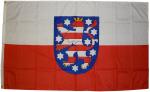 Flagge Thüringen 250 x 150 cm Fahne mit 3 Ösen 100g/m² Stoffgewicht Hissflagge Hissen