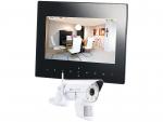 VisorTech DSC-720.mc Funk Überwachungs-Set mit 1 LED-HD-Kamera in weiß + Monitor